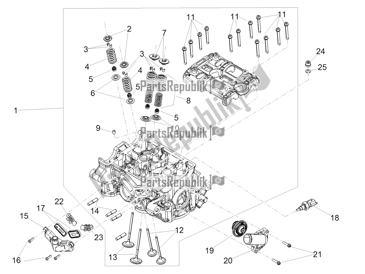 Alle onderdelen voor de Cilinderkop - Kleppen van de Aprilia RS 660 ABS Apac 2022