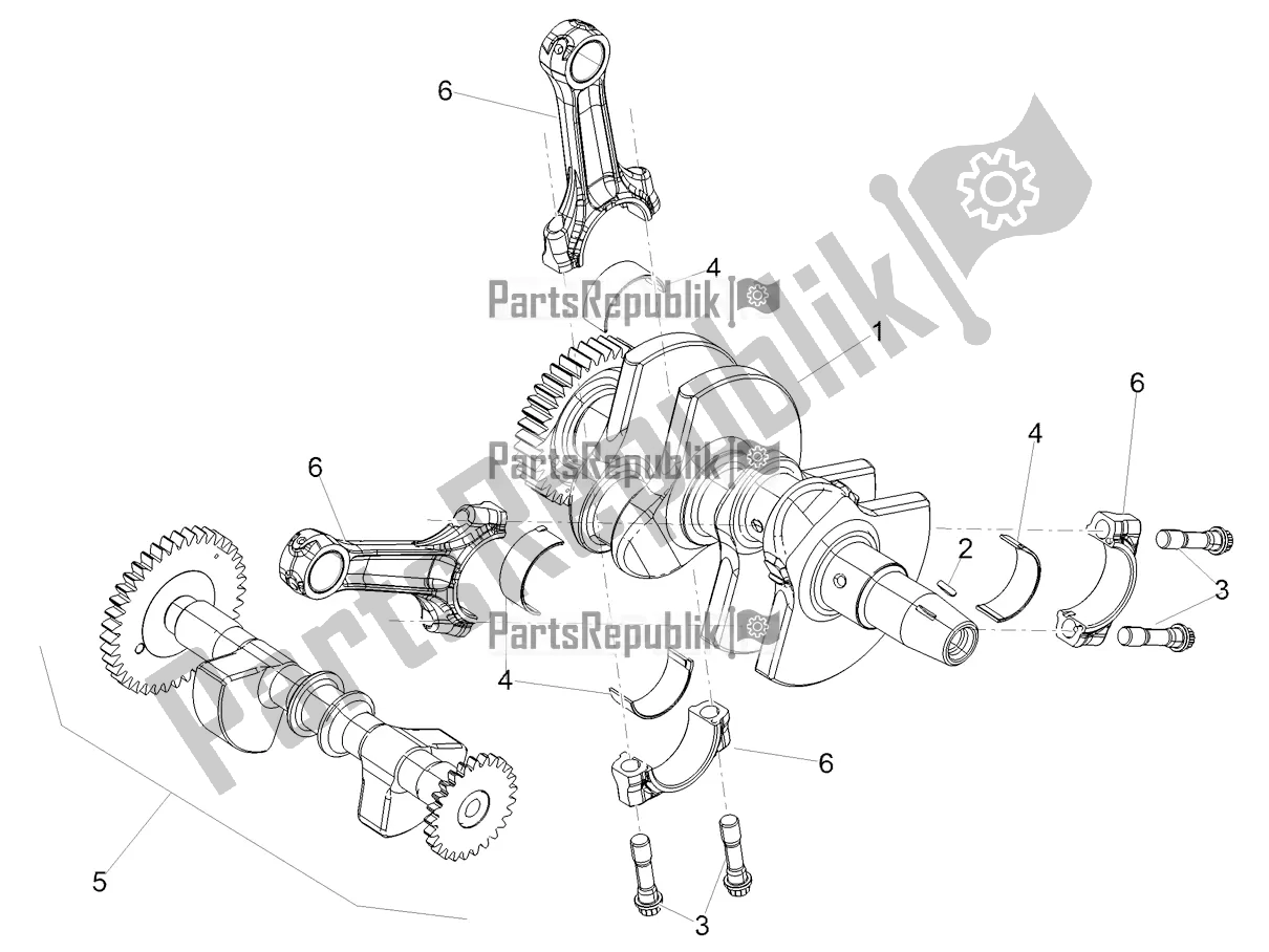 Todas as partes de Eixo De Transmissão do Aprilia RS 660 ABS Apac 2022
