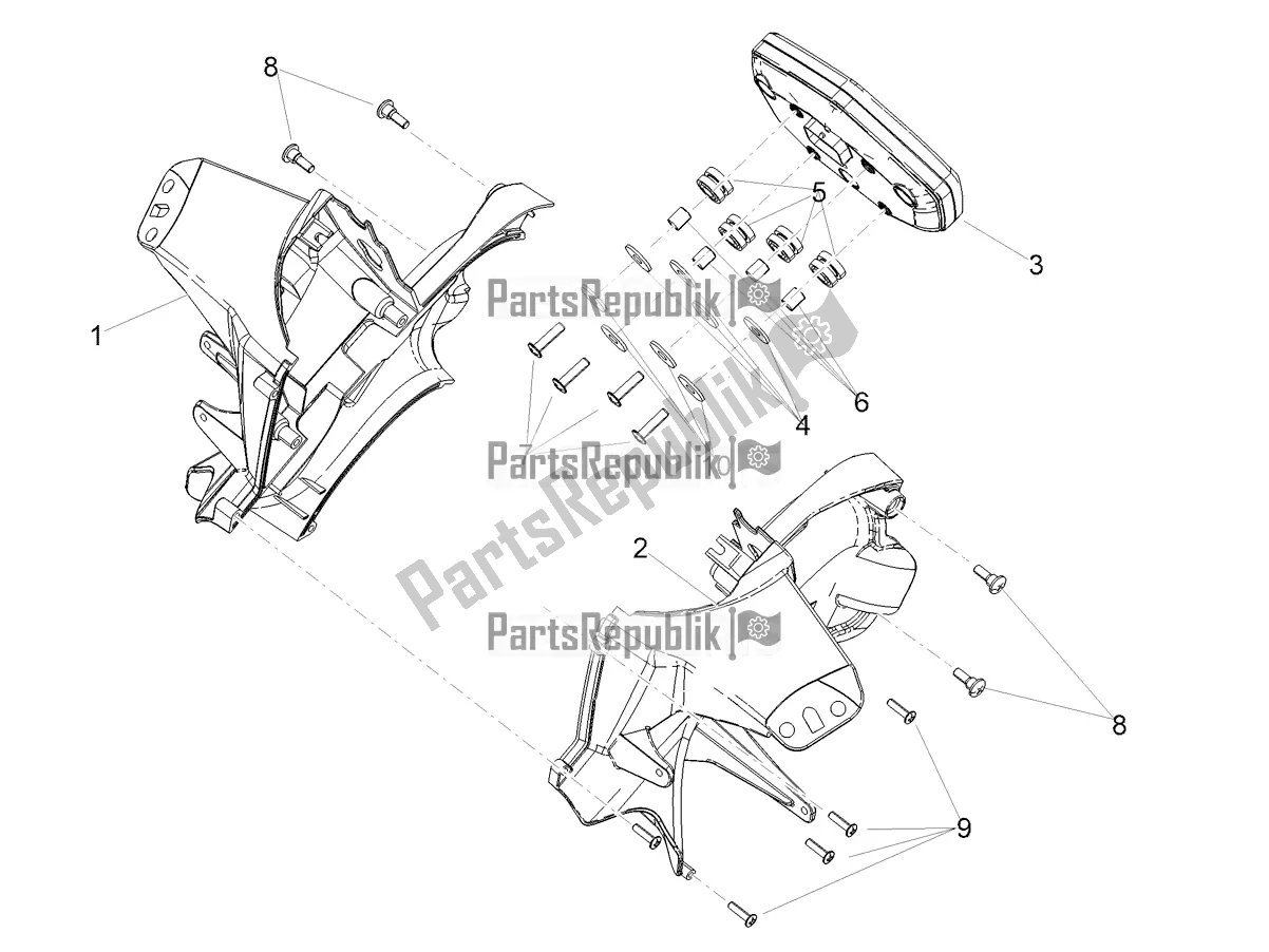 Todas las partes para Instrumentos de Aprilia RS 660 ABS Apac 2022