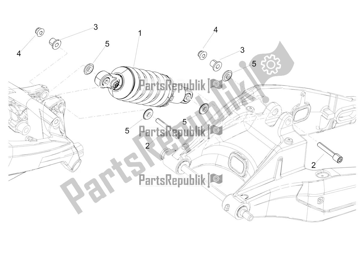 Tutte le parti per il Ammortizzatore del Aprilia RS 660 ABS Apac 2022