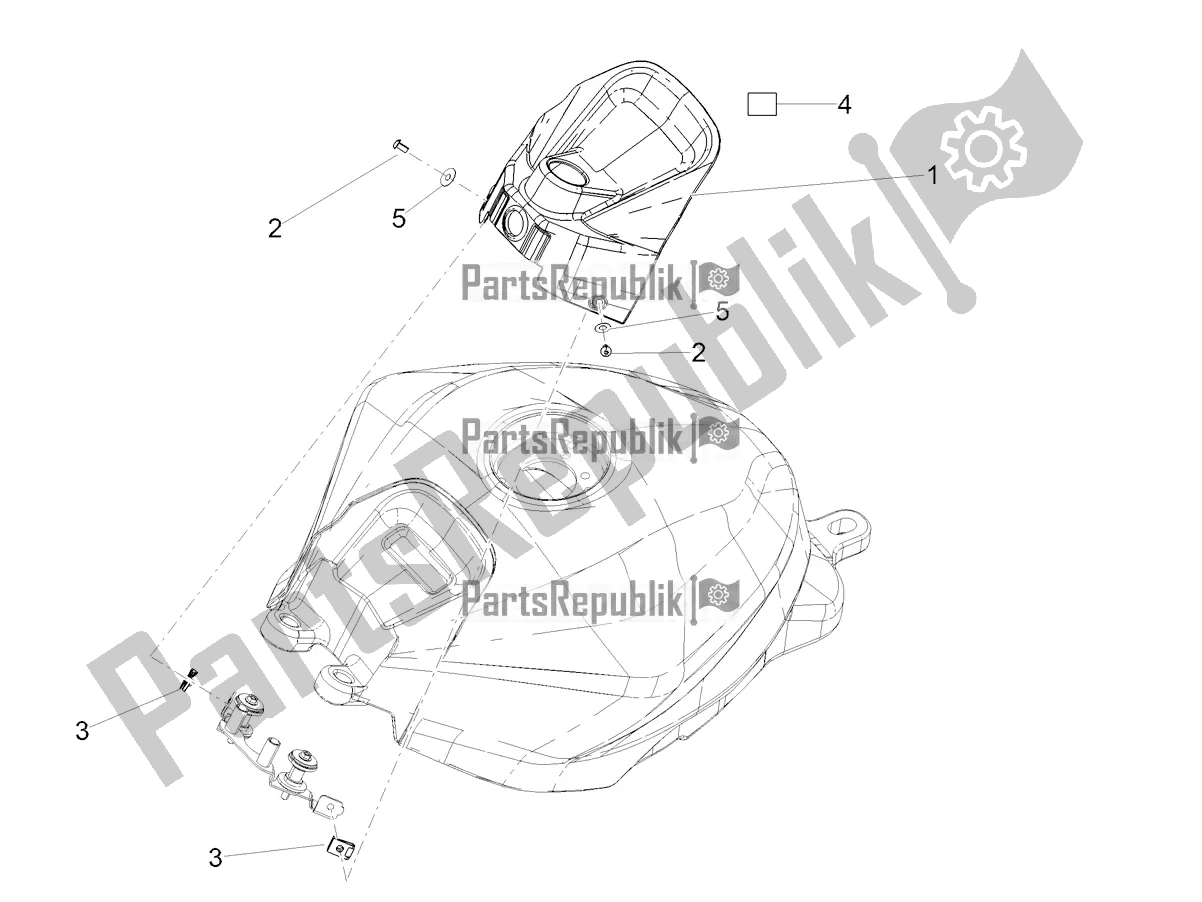 Toutes les pièces pour le Couvercle De Réservoir du Aprilia RS 660 ABS Apac 2022