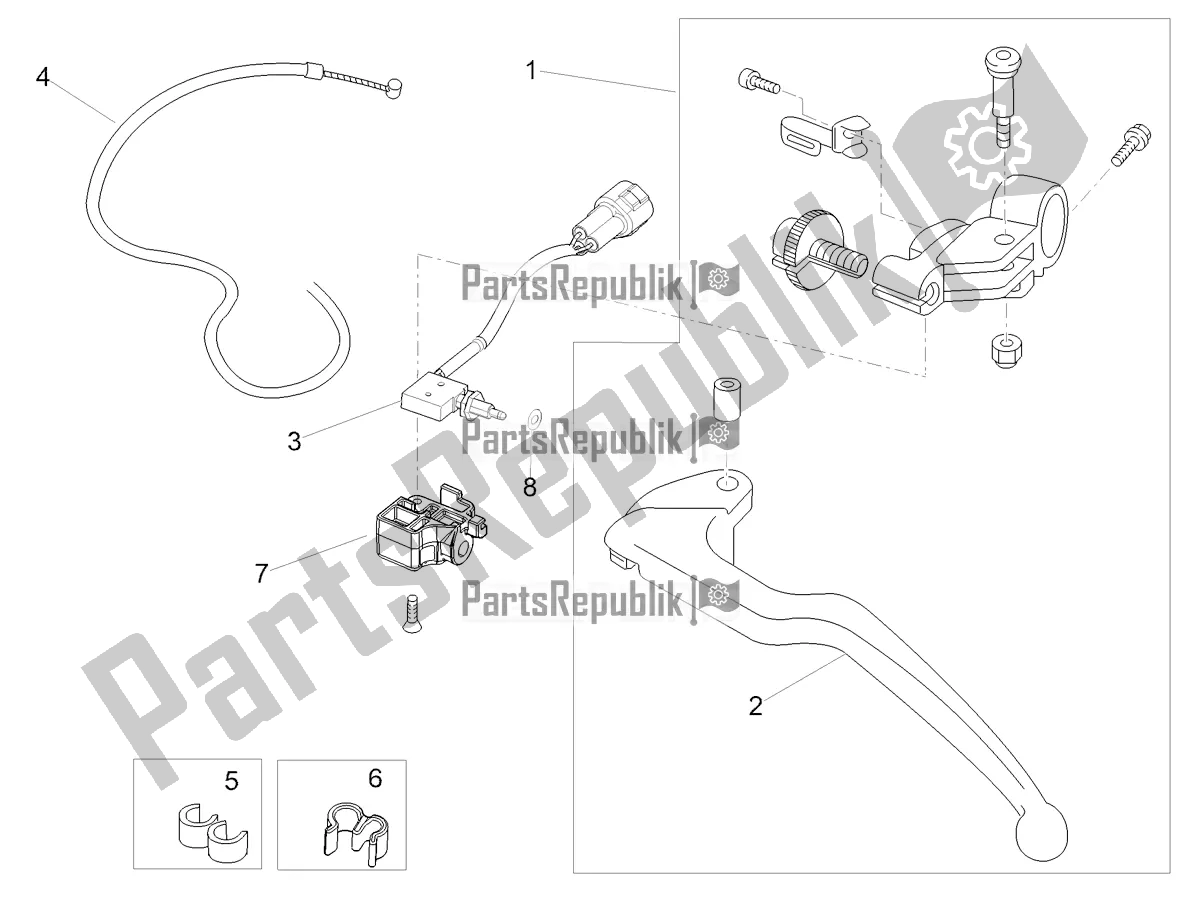 Todas las partes para Control De Embrague de Aprilia RS 660 ABS USA 2020