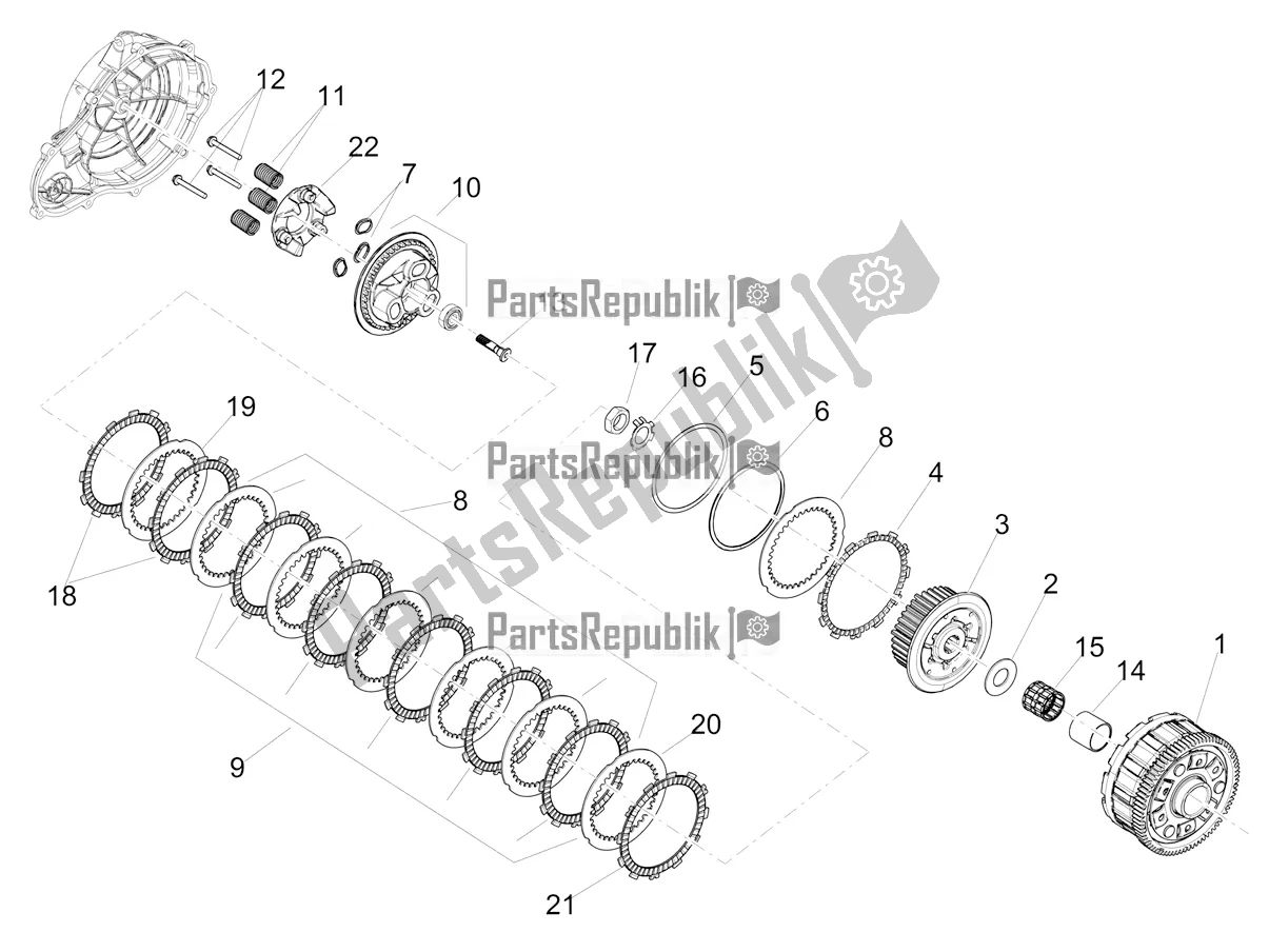 Tutte le parti per il Frizione del Aprilia RS 660 ABS USA 2020