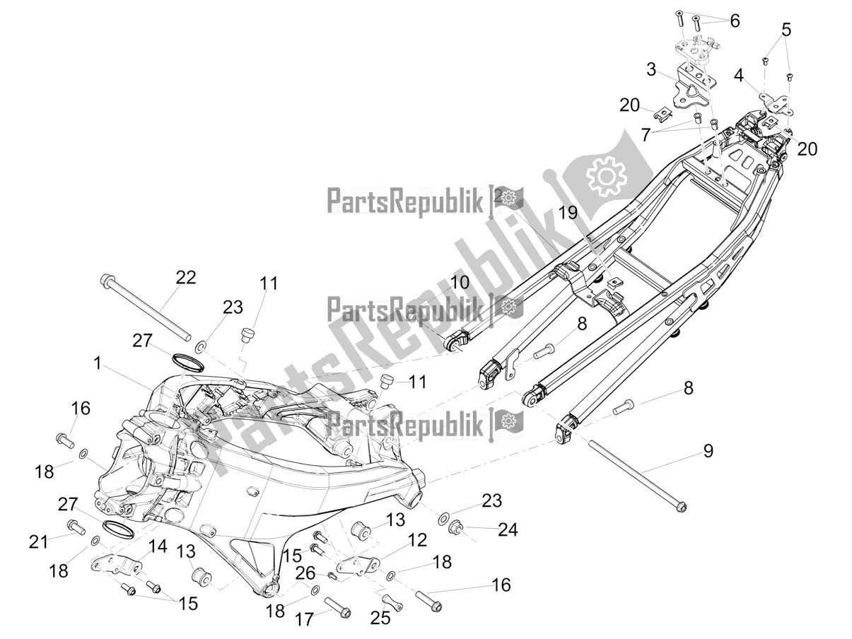 Toutes les pièces pour le Cadre du Aprilia RS 660 ABS USA 2020