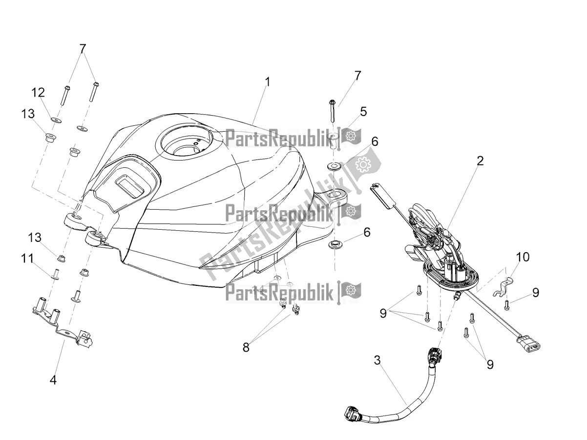 Tutte le parti per il Serbatoio Di Carburante del Aprilia RS 660 ABS USA 2020