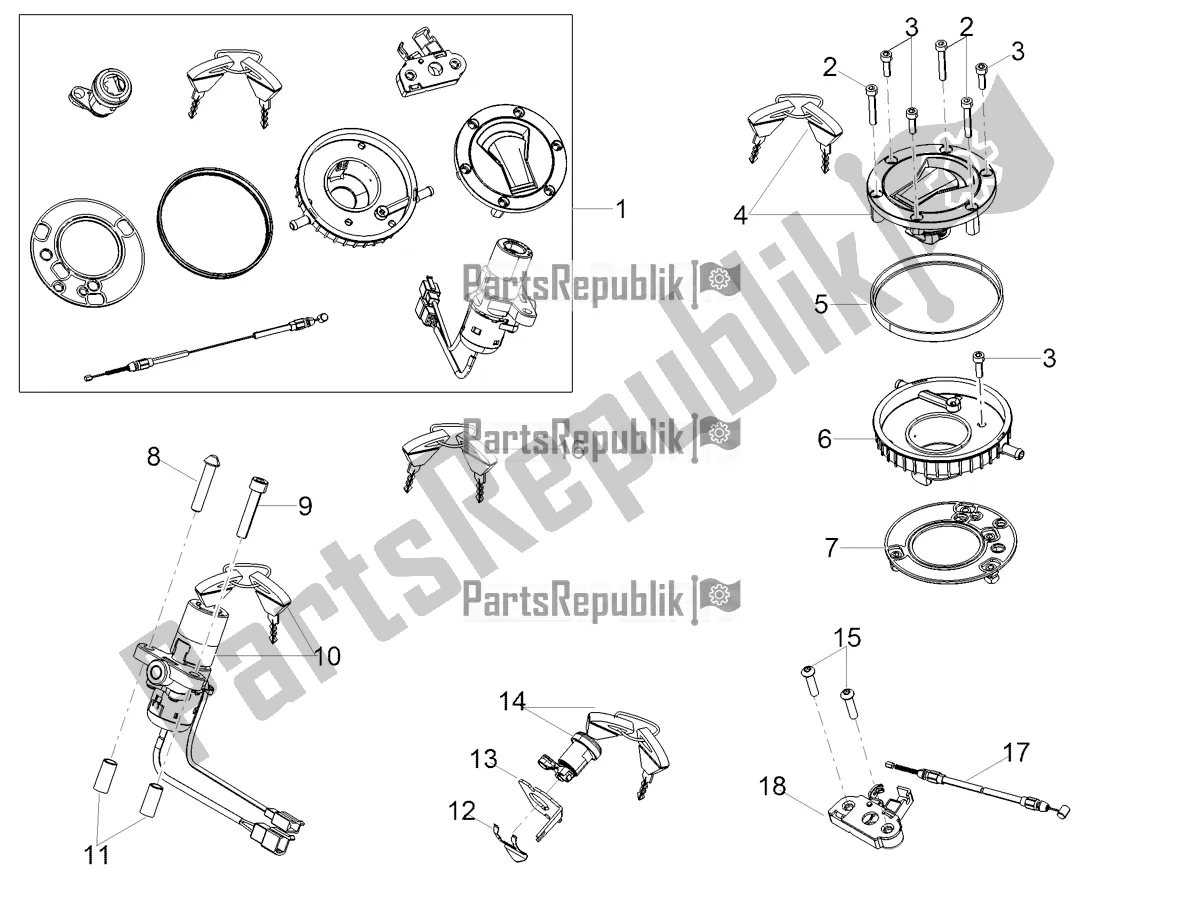 All parts for the Locks of the Aprilia RS 660 ABS USA 2020