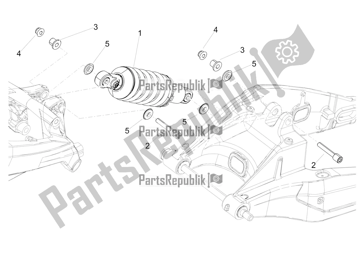 All parts for the Shock Absorber of the Aprilia RS 660 ABS USA 2020