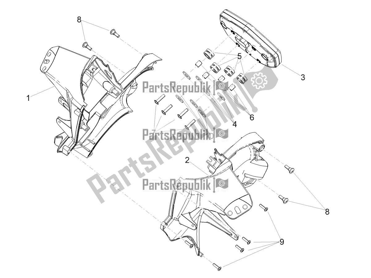 Alle onderdelen voor de Instrumenten van de Aprilia RS 660 ABS USA 2021