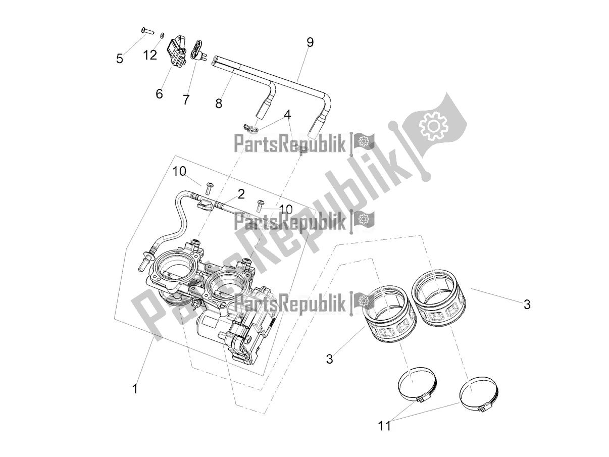All parts for the Throttle Body of the Aprilia RS 660 ABS USA 2021