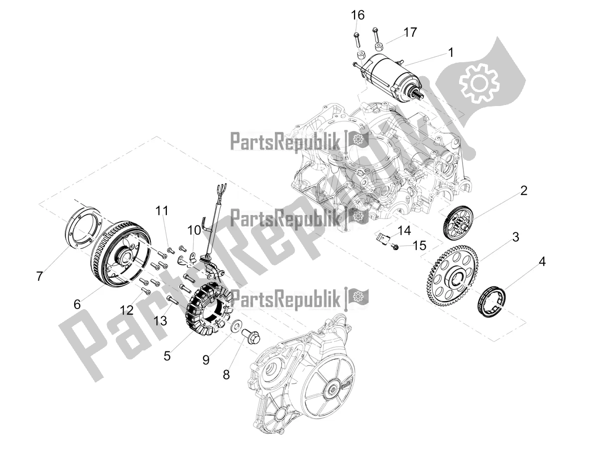 Todas las partes para Cdi Magneto Assy / Unidad De Encendido de Aprilia RS 660 ABS USA 2022