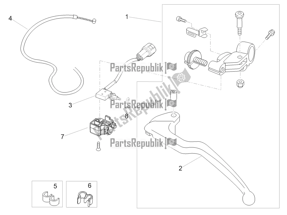 Toutes les pièces pour le Commande D'embrayage du Aprilia RS 660 ABS USA 2022