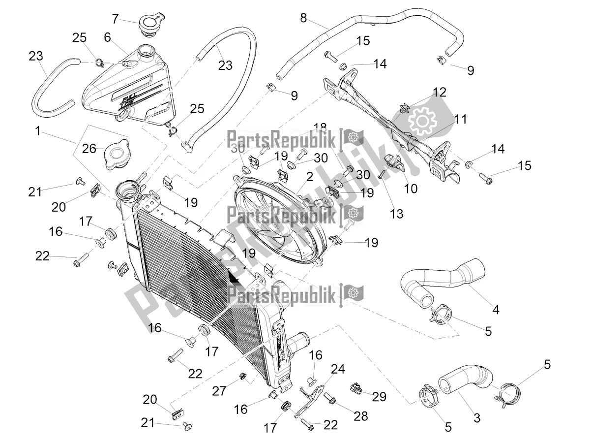 Alle Teile für das Kühlsystem des Aprilia RS 660 ABS USA 2022