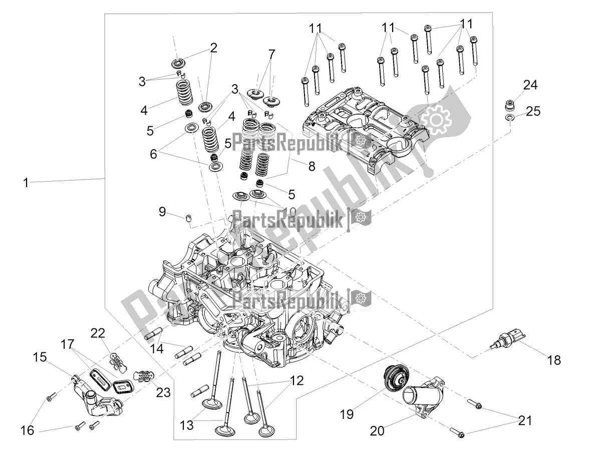 Alle Teile für das Zylinderkopfventile des Aprilia RS 660 ABS USA 2022