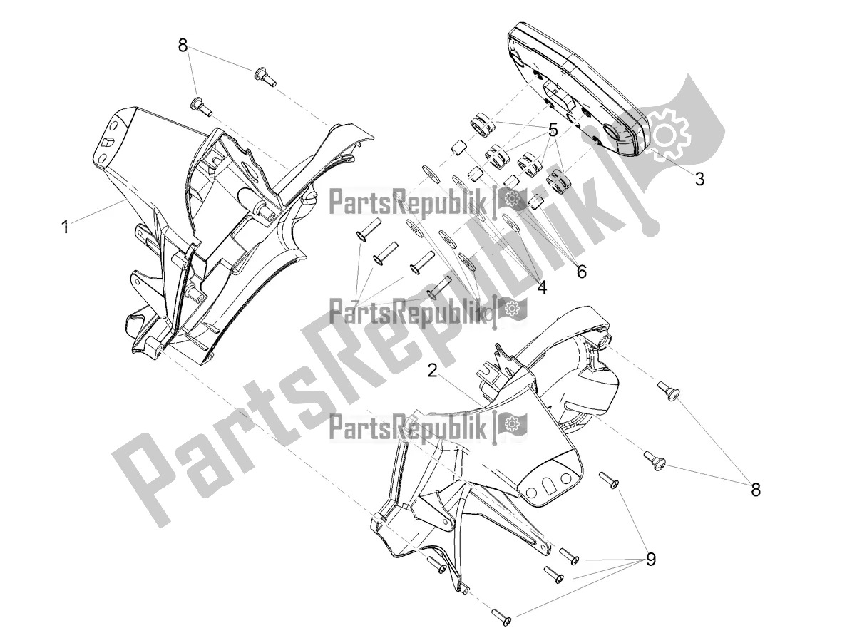 All parts for the Instruments of the Aprilia RS 660 ABS USA 2022