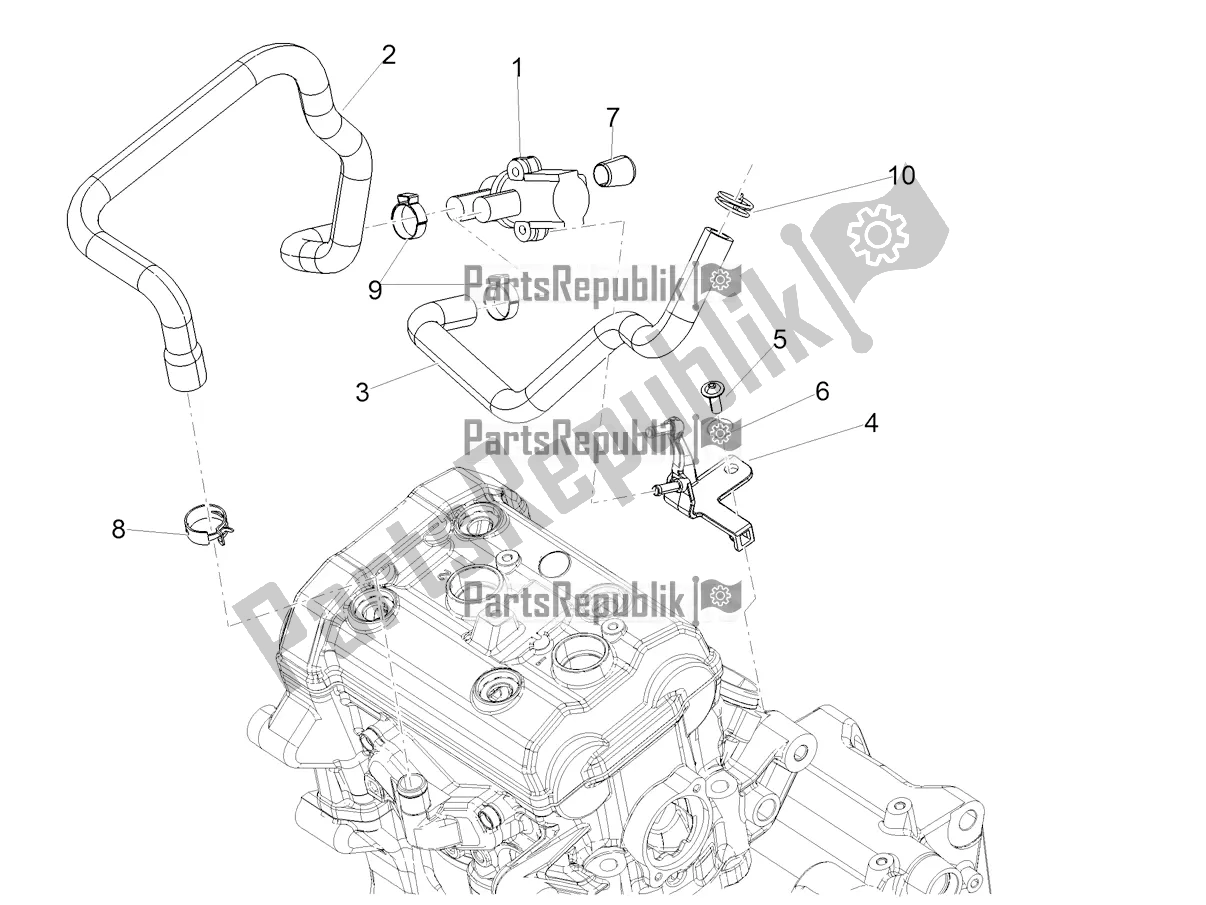 Wszystkie części do Powietrze Wtórne Aprilia RS 660 ABS USA 2022