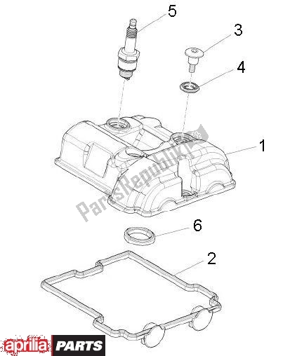 Tutte le parti per il Cilinderkopdeksel del Aprilia RS4 78 125 2011