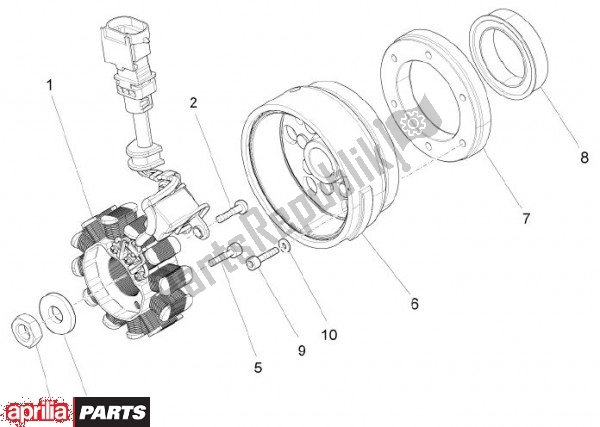 All parts for the Alternator of the Aprilia RS4 78 125 2011