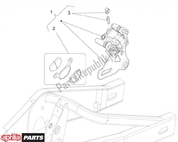 Alle Teile für das Remsysteem Achteraan des Aprilia RS4 78 125 2011