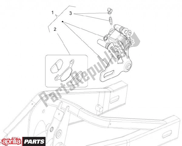 Todas as partes de Remsysteem Achteraan do Aprilia RS4 78 125 2011