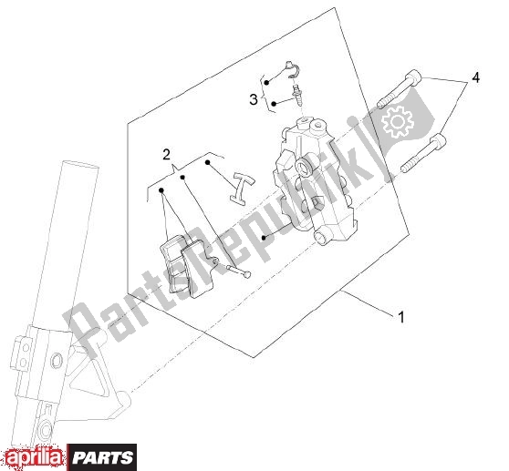 All parts for the Remsysteem Voor of the Aprilia RS4 78 125 2011