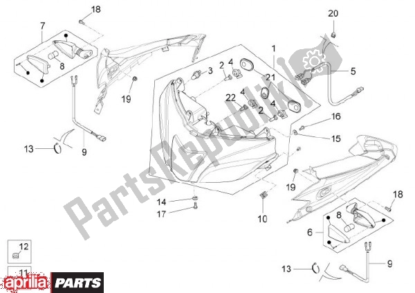 Tutte le parti per il Voorlicht del Aprilia RS4 78 125 2011