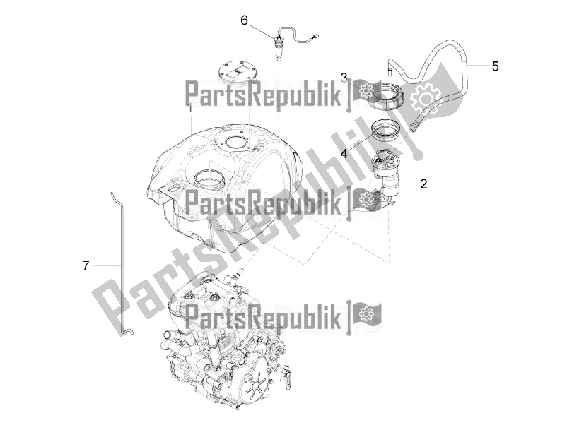 All parts for the Fuel Tank of the Aprilia RS4 125 4T 2016