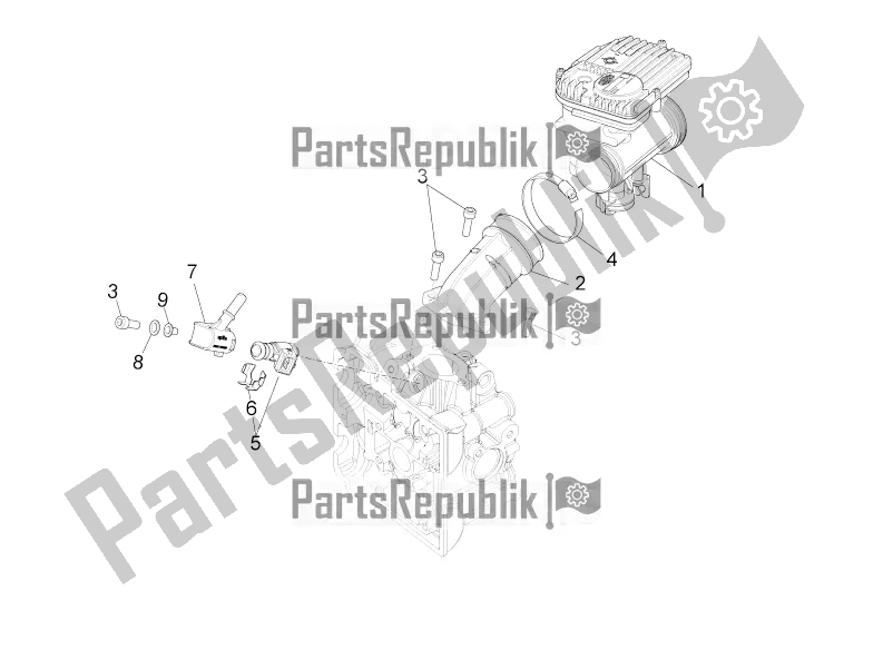 All parts for the Throttle Body of the Aprilia RS4 125 4T 2016