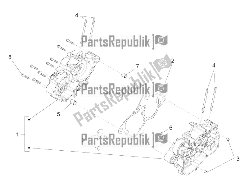 All parts for the Crankcases I of the Aprilia RS4 50 2T 2016