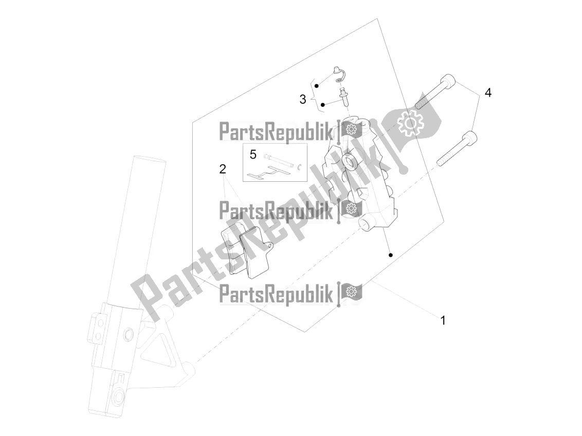 Todas las partes para Pinza De Freno Delantero de Aprilia RS4 50 2T 2016