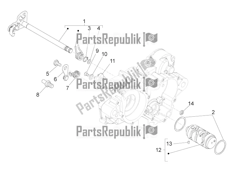 Tutte le parti per il Scatola Del Cambio / Selettore / Cambio del Aprilia RS4 50 2T 2016