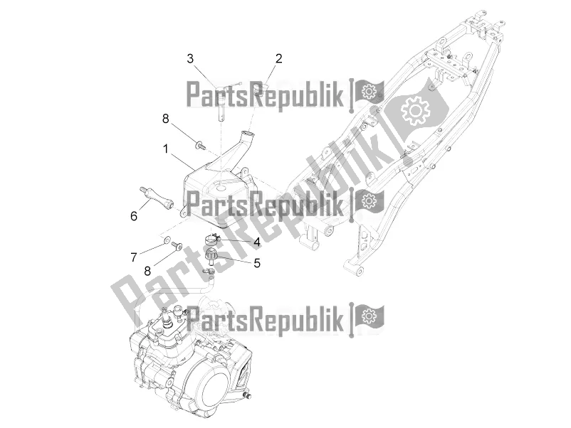 Wszystkie części do Mix Oil Tank Aprilia RS4 50 2T 2016