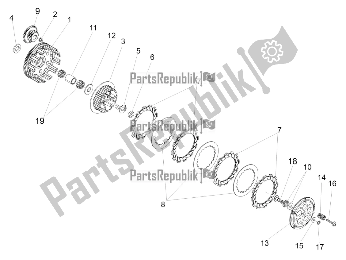 Toutes les pièces pour le Embrayage du Aprilia RS4 50 2T 2017