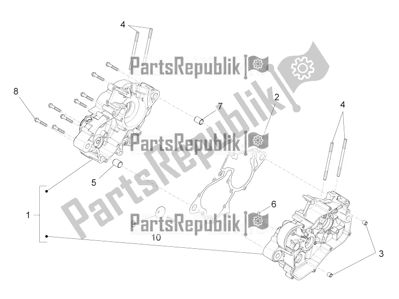 Alle Teile für das Kurbelgehäuse I des Aprilia RS4 50 2T 2017
