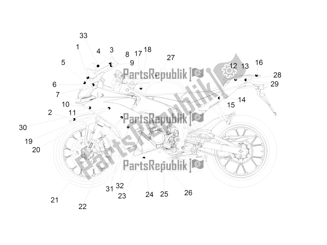 Todas las partes para Etiqueta de Aprilia RS4 50 2T 2017