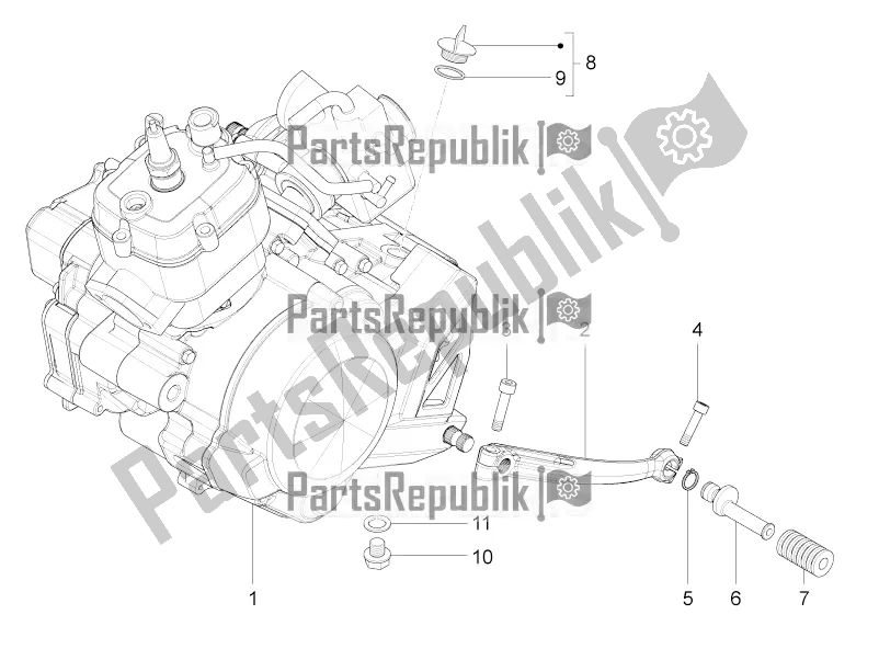 Wszystkie części do Cz???-d? Wignia Uzupe? Niaj? Ca Silnik Aprilia RS4 50 2T 2017