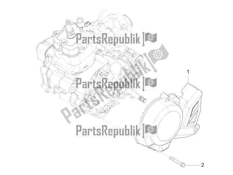 Toutes les pièces pour le Couvercle De Volant du Aprilia RS4 50 2T 2017