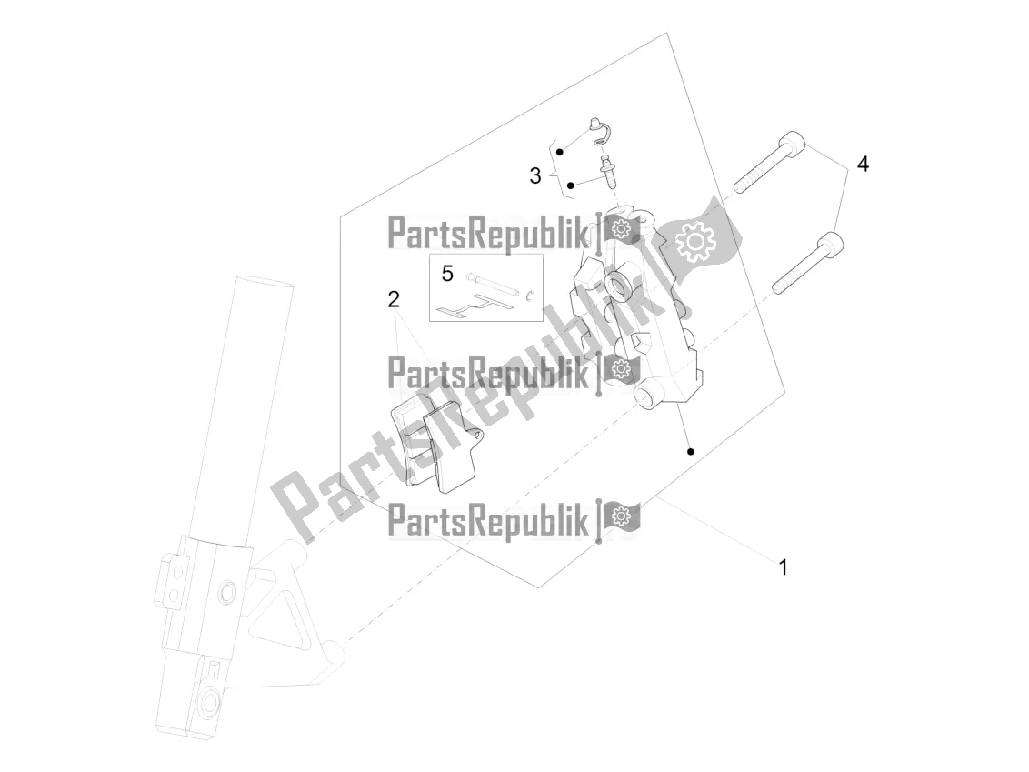 Tutte le parti per il Pinza Freno Anteriore del Aprilia RS4 50 2T 2017
