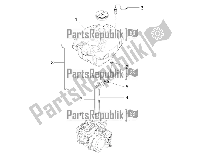 Todas las partes para Depósito De Combustible de Aprilia RS4 50 2T 2017