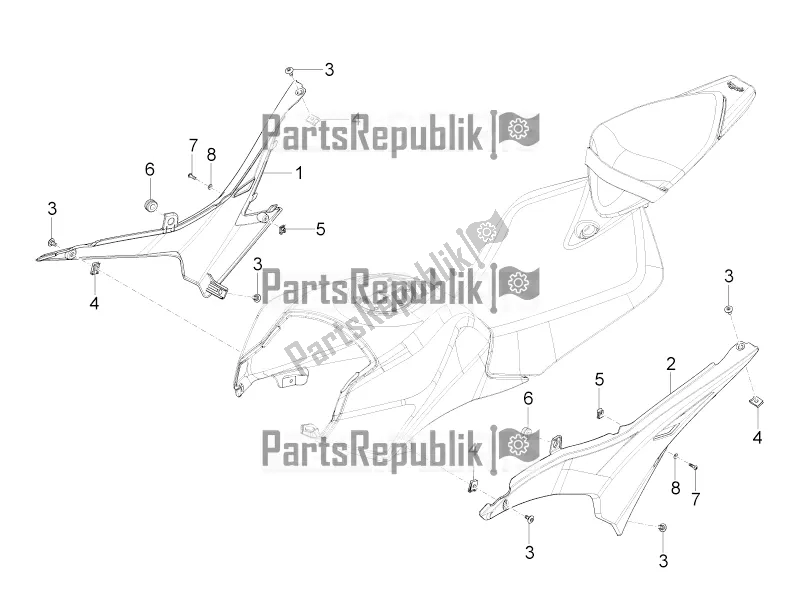 Tutte le parti per il Corpo Centrale del Aprilia RS4 50 2T 2018