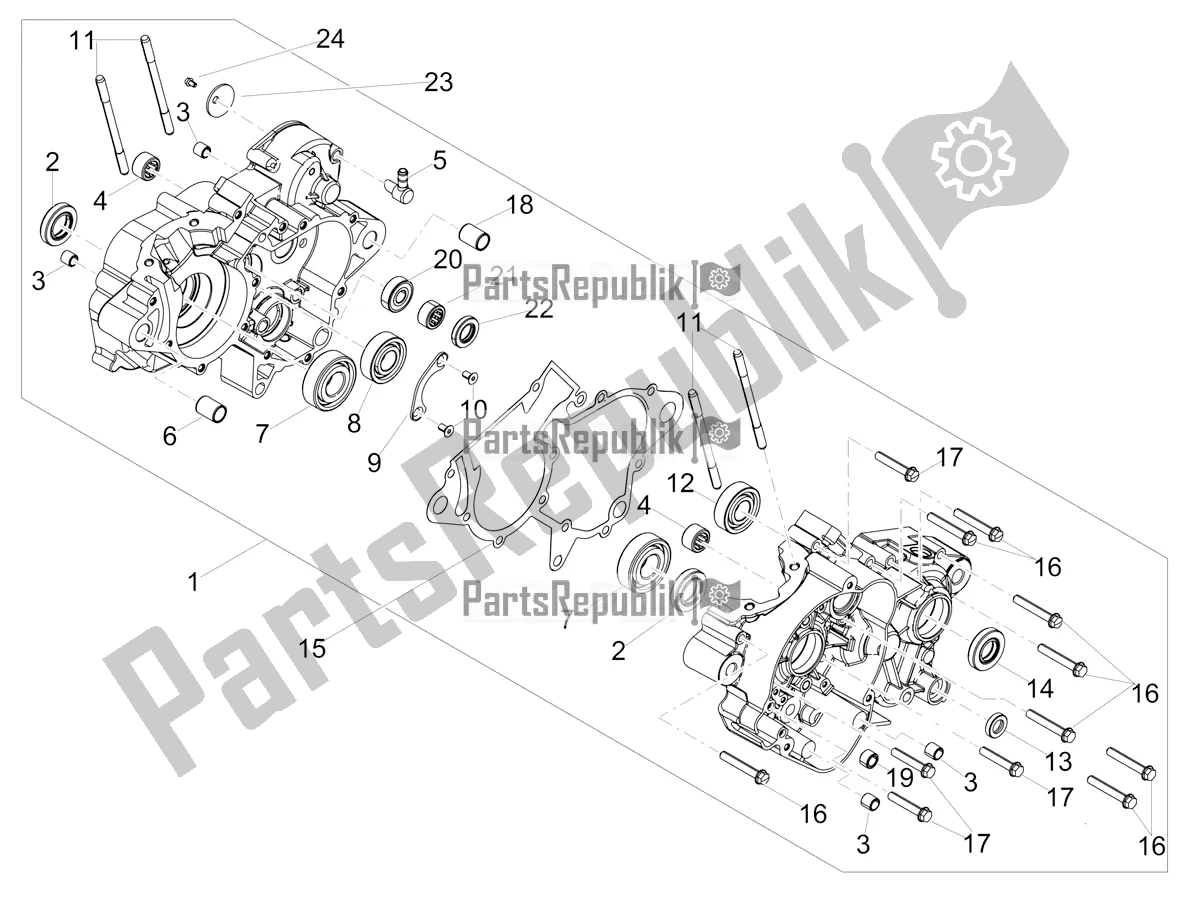 Toutes les pièces pour le Carters I du Aprilia RS4 50 2T 2018