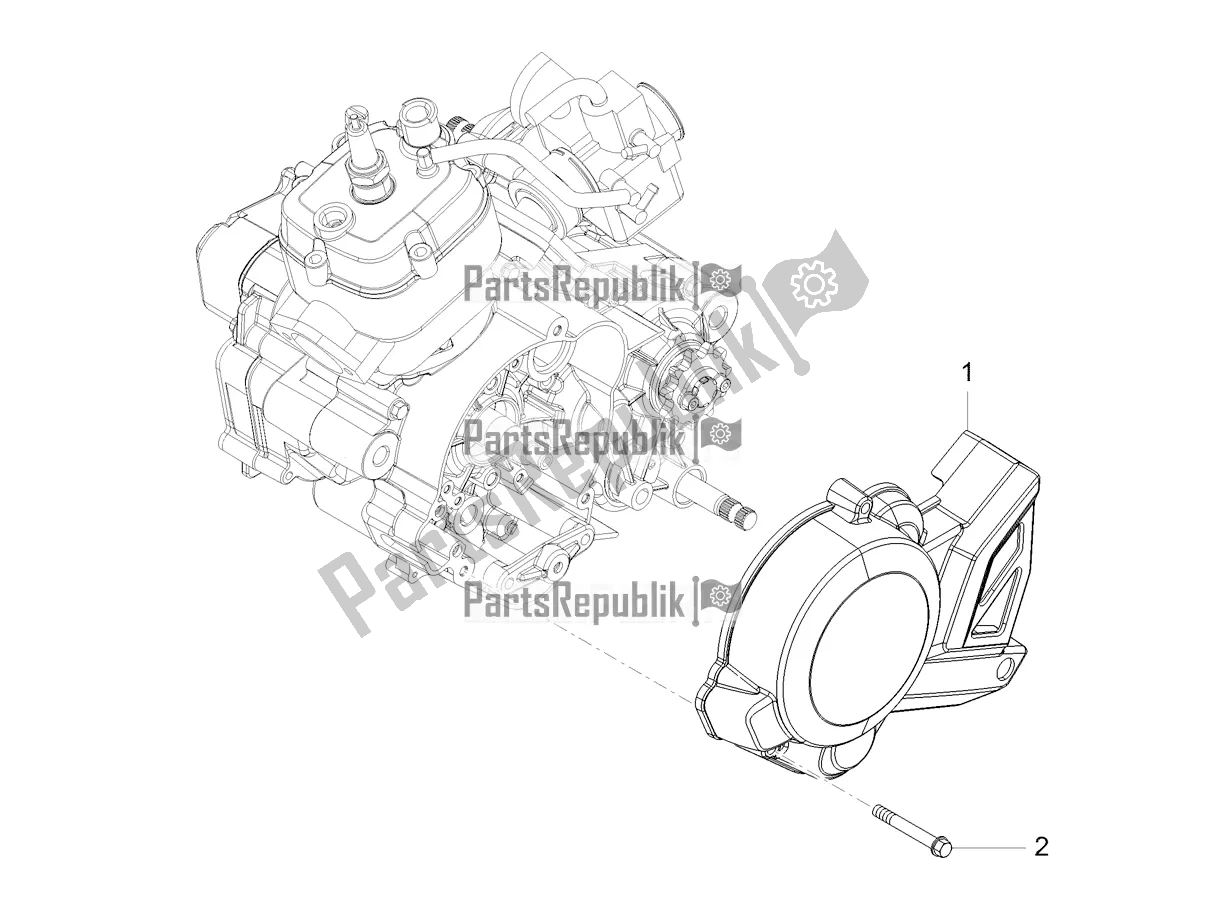 Todas las partes para Cubierta Del Volante de Aprilia RS4 50 2T 2018