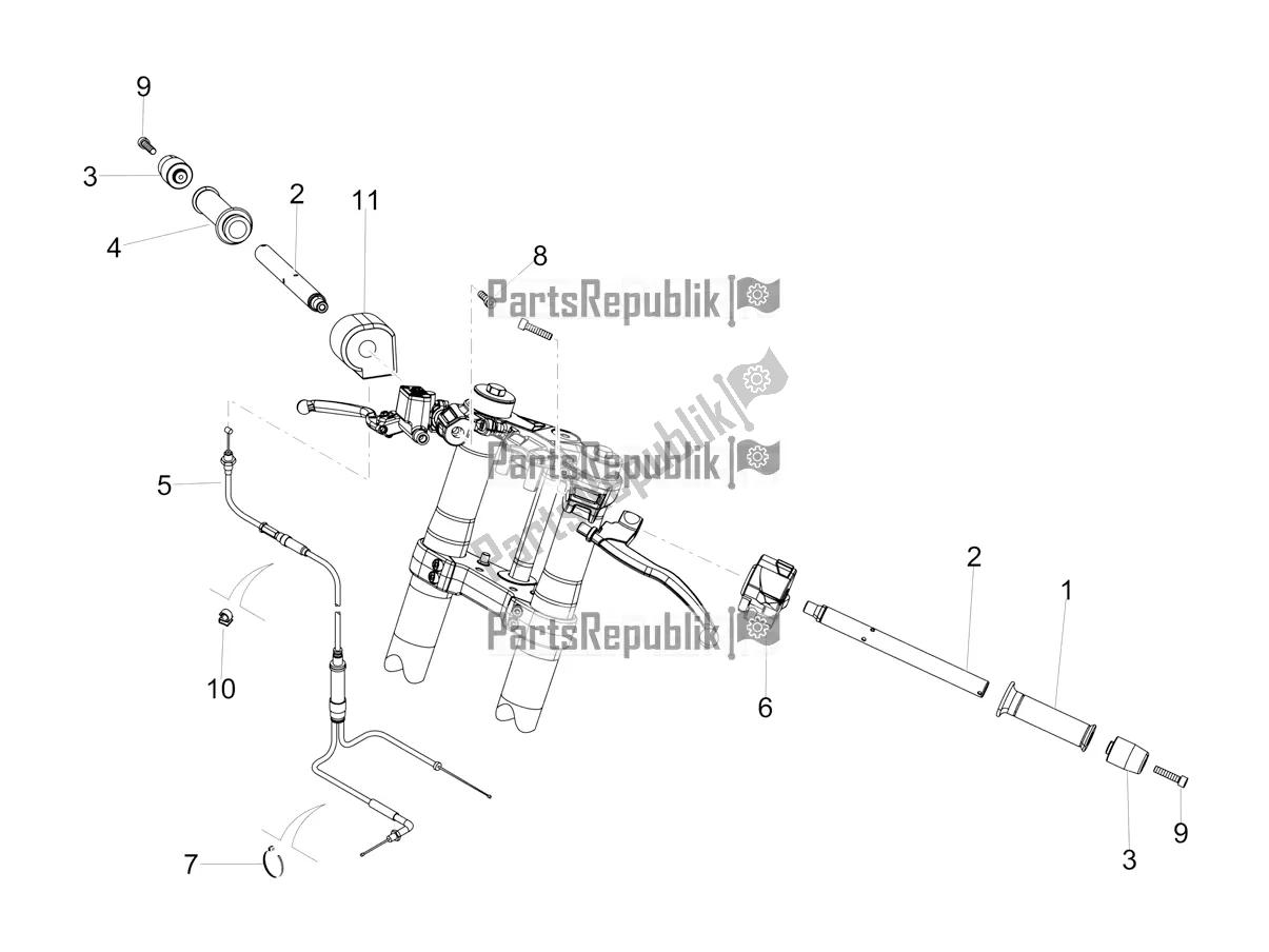 Toutes les pièces pour le Guidon - Commandes du Aprilia RS4 50 2T 2018