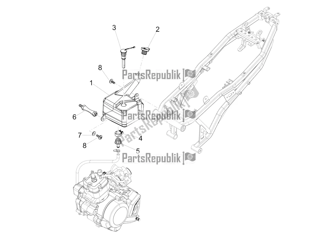 Tutte le parti per il Mix Oil Tank del Aprilia RS4 50 2T 2018