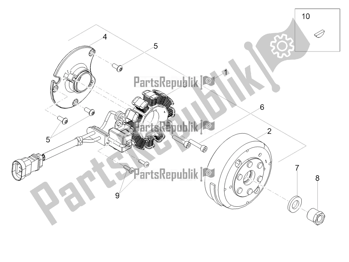 Tutte le parti per il Cdi Magneto Assy / Unità Di Accensione del Aprilia RS4 50 2T 2019