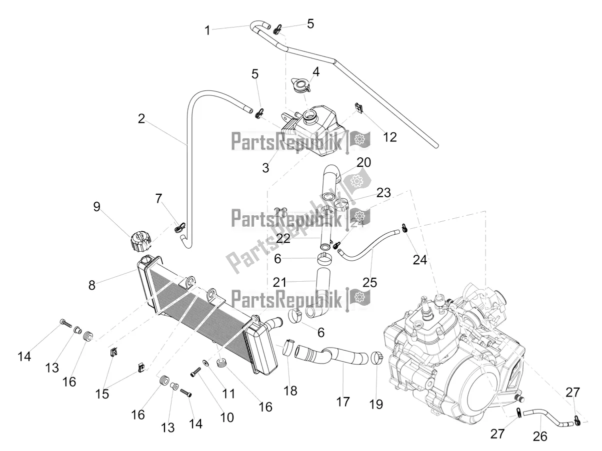 Toutes les pièces pour le Système De Refroidissement du Aprilia RS4 50 2T 2019