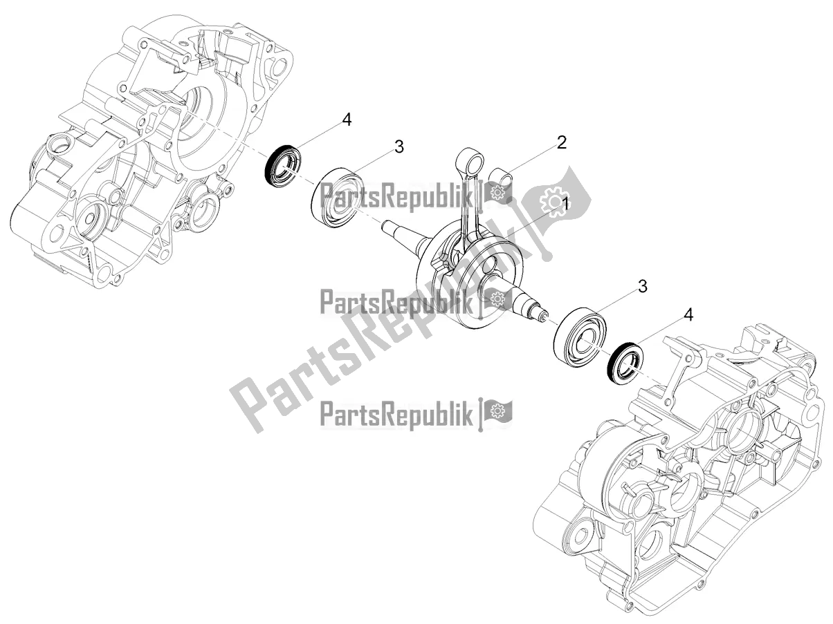 Alle Teile für das Antriebswelle des Aprilia RS4 50 2T 2019