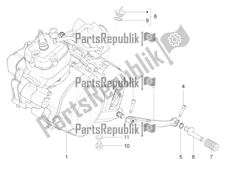 Alle Teile für das Motorvervollständigender Teilhebel des Aprilia RS4 50 2T 2019