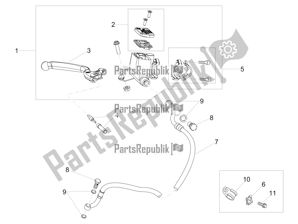 Tutte le parti per il Pompa Freno Anteriore del Aprilia RS4 50 2T 2019