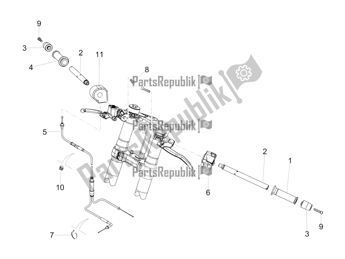 Toutes les pièces pour le Guidon - Commandes du Aprilia RS4 50 2T 2019