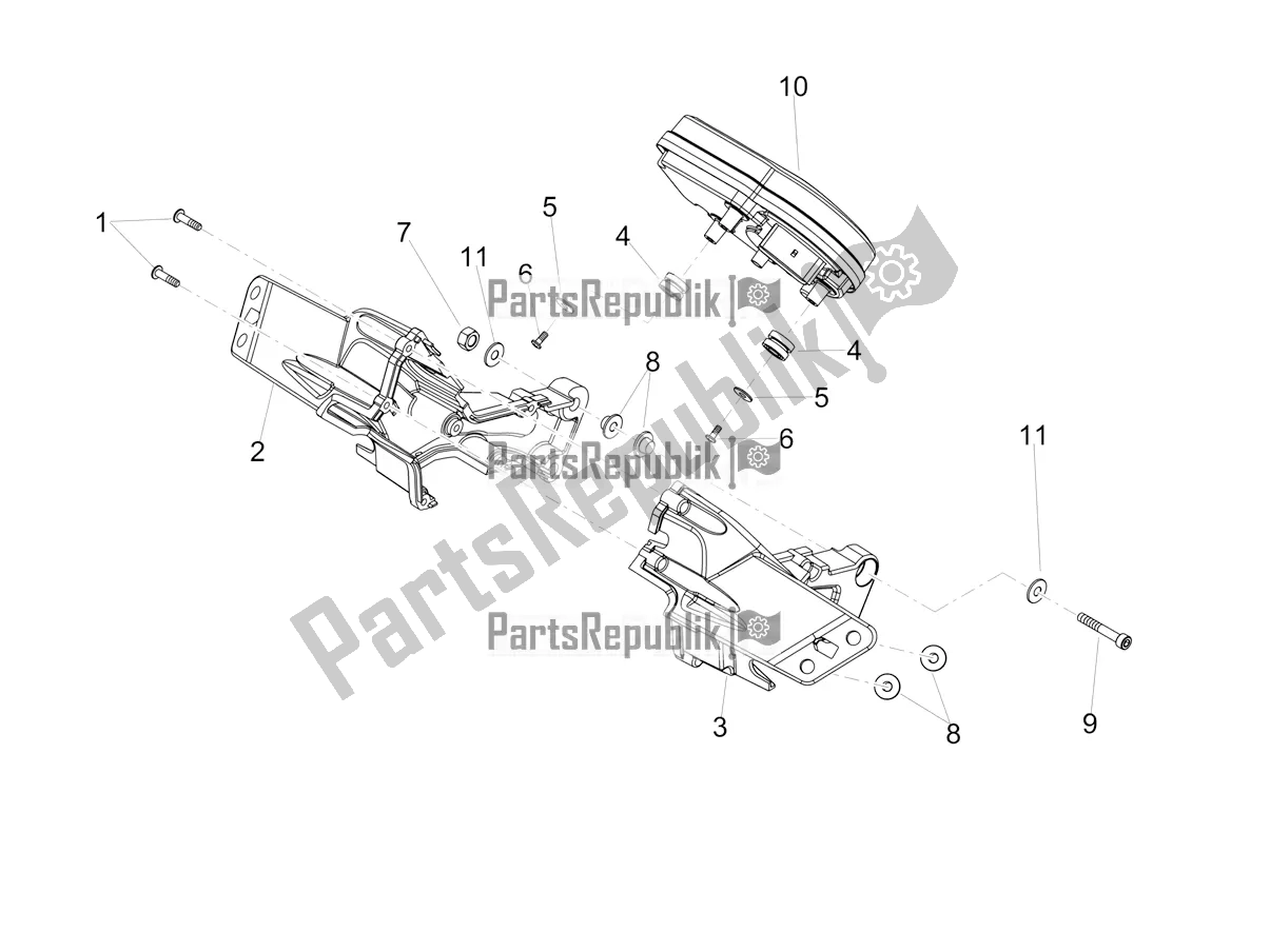 Todas as partes de Instrumentos do Aprilia RS4 50 2T 2019